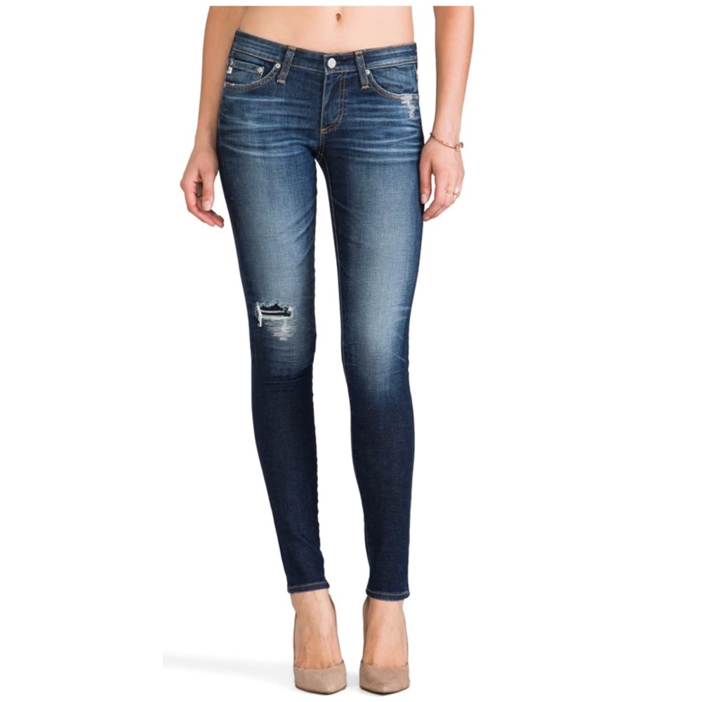 AG Jeans The Legging Skinny Stretch Jeans in 11 Years Repair Wash